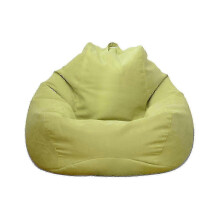 (Green, 90 * 110cm) Zitzakhoes met verborgen ritssluiting, machinewasbaar, 90x110 cm, katoenlinnen