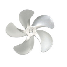 (silver) 5-Blade Replacement Fan Blade, 1-Piece Accessory for Wood Stove Fan, Max 662F