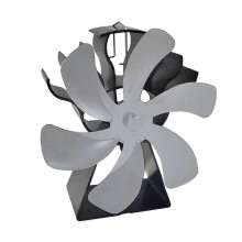 (Silver) Stove Fan with Thermoelectric Self-Power, Enhanced Air Circulation, Safety Design for Home Heating