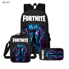 Fortnite Game School Bag Backpack Lunch Bag Pencil Case 3PCS