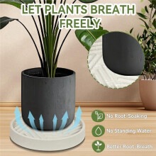 Plant Tray with Hidden Wheels Heavy Duty Rolling Plant Stand, Indoor Outdoor Plant Saucer Tray with Garden Tools