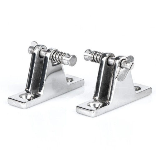 2pcs Boat Bimini Quick Disassembly Fixed Base Marine for Top Deck Hinge Mount Fitting Marine Hardware Yacht