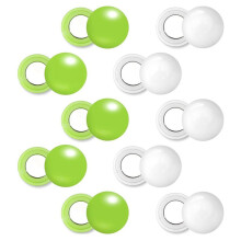 10 Pairs Running Bib Magnets, Magnetic Race Bib Clips Bib Clips Running Bib Buckles Bib Fasteners Green & White