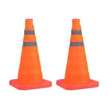 Verkehrshütchen, Zusammenklappbare Sicherheitskonen, Vielseitige --, Orangefarbene  für Parkplätze, Auffahrten, Fahrten Usw.