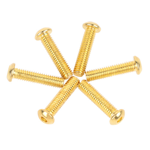 Goldene Brückenschrauben Set 6er