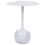 Beliani Side Table EUCLA Metal White 1