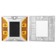 Solar-Blitzer Aluguss gelbe LED