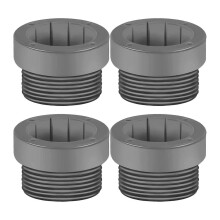 (Grey) 4-osainen uima-altaan aurinkovarjon putken holkkisovitin, uima-altaan ja ulkoa sijaitsevien aurinkovarjojen tuki, sisähalkaisija 3,8 cm