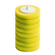 (Yellow) Toilet Bürsten Ersatzköpfe kompatibel mit rotierendem Kopf für Kalk und Urinstein Reinigung ohne Kratzer 48 Stück