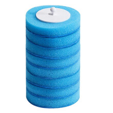 (Blue) Toilet Bürsten Ersatzköpfe kompatibel mit rotierendem Kopf für Kalk und Urinstein Reinigung ohne Kratzer 48 Stück