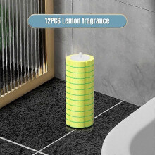 (Lemon Brush Heads, 12PCS) Escova de Sanita Higiénica com Cabeças Descartáveis e Armazenamento Ventilado para Casa de Banho