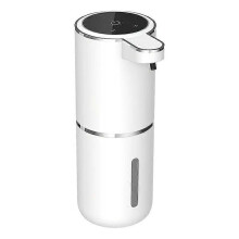 (White & Black) Automatic Foam Soap Dispenser Touch-Free Operation 380ml Capacity Alcohol-Free