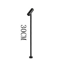 (Black 30CM, 6000K) Dimbare LED-spot 3W, AC85-265V, voor feest- en halverlichting, geborsteld nikkel