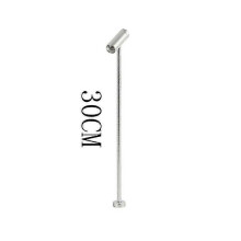 (Silver 30CM, 6000K) Dimbare LED-spot 3W, AC85-265V, voor feest- en halverlichting, geborsteld nikkel