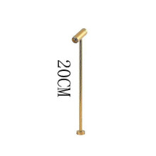 (Gold 20CM, 3000K) Dimbare LED-spot 3W, AC85-265V, voor feest- en halverlichting, geborsteld nikkel