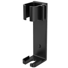 (Black) Soporte de pared para electrodomésticos capilares, organizador de aluminio espacial para baño y salón