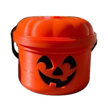 (Orange a) PLA minikurpitsasanko, 3,7 cm uudelleenkäytettävä Halloween-herkkuteline, tukeva koriste