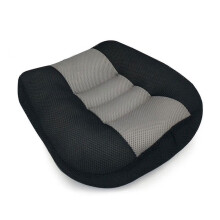 (black) Auton istuintyyny, joka on yhteensopiva useiden mallien kanssa - 10 cm korkeuslisäys, hengittävä verkko, liukumaton pohja 38x38cm
