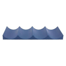 (blue) Flaschenablage für Kühlschrankschrank, gewelltes Rillendesign mit Anti-Rutsch-Funktion, platzsparender Organizer für 10 Flaschen