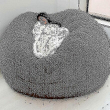 (coffee, 180x90cm) Sofá Saco Grande para Adultos e Crianças, Cobertura Lavável 135x65cm, Veludo Macio para Quarto e Sala