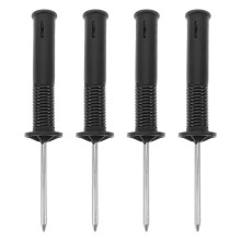 4pcs Soccer Corner Flag Spring Base Football Flag Pole Ground Stakes Soccer Training Agility Poles Ground Pegs