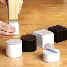 (Black, Square) Washing Machine Pads Compatible with All Standard Legs, Carbon Steel Furniture Heightening Feet, Set of 4