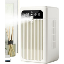 Ventilatore da scrivania portatile nebulizzatore ricaricabile USB 2 velocità silenzioso bianco