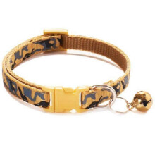 (Green, 10pcs) Hondenhalsband, camouflage patroon, met bel, verstelbaar 19-32cm, 1,0cm breed, voor honden katten puppy's