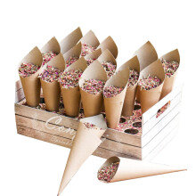 (E) Confetti Cone Stand, papier, voedselveilig, voor bruiloft feest thuis kantoor slaapzaal