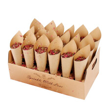 (B) Confetti Cone Stand, papier, voedselveilig, voor bruiloft feest thuis kantoor slaapzaal