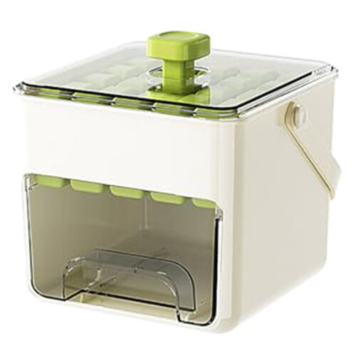 Ice Maker Machine Easy Press Maker Counter Top Quick Release Grid Portable Reusable Tray 50 Tray B