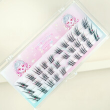 (01) Soft Black Cluster Eyelashes for Beginners