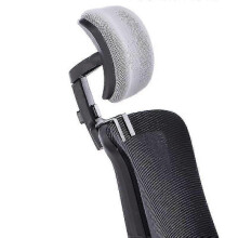 (silver gray and black) Suporte Cervical Ergonómico para Cadeira, Ajustável Universal, Preto e Cinza, 700g, Espuma Macia para Alívio do Pescoço