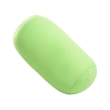 (green) Cilindervormig kussen van traagschuim voor nek- en rugondersteuning, met afneembare en wasbare hoes, geschikt voor op reis en thuisgebruik.