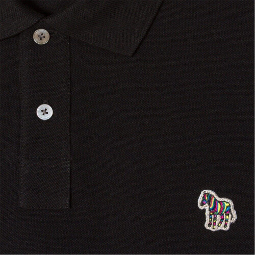 Paul Smith (S, Black) Paul Smith Mens Zebra Regular Polo Shirt 1