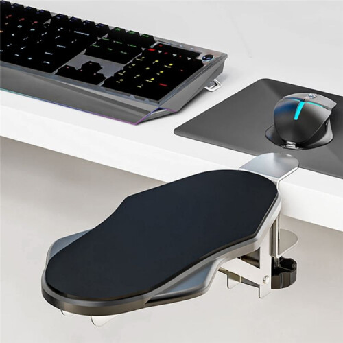 Computer Desk Arm Rest Pad Foldable Ergonomic Wrist Rest Support for Keyboard Armrest Extender Mouse Pad Holder Rack B 2