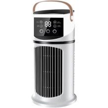 Raffrescatore evaporativo portatile 4 in 1 ventilatore da tavolo nebulizzatore LED touch bianco