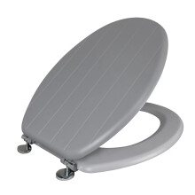 Universal Toilet Seat Bathroom WC Easy Fit including Fittings Wooden