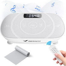 MERACH Vibration Plate, Whole Body Workout Powerful Quiet Vibration Plate Exercise Machine for Weight Loss and Shaping, Auto or Manual Speed Control