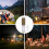 Tent String Lights for Camping Portable LED Flashlight Hiking Light Tent Several Light Modes Outdoor Light Camping A 10