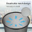 Circular Mesh Wastebasket Trash Can, Waste Basket Garbage Can Bin for Bathrooms, 4