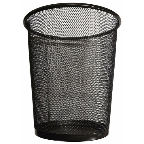 Circular Mesh Wastebasket Trash Can, Waste Basket Garbage Can Bin for Bathrooms,