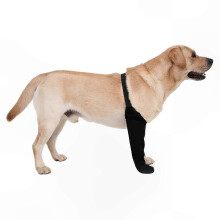 (black right leg, XXXL) Manchon de patte de chien étanche, 4XL noir patte droite, néoprène, protection post-opératoire contre le léchage