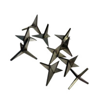 (Silvery, 2.5cm) Heavy Duty Triangle Nails for Vehicle Security, Steel Parking Spikes, Pack of 30