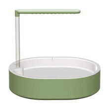 (Green) Automatic Bird Bath Shower Box for Parrots with Water Circulation System