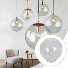 (Diameter 20cm) Acrylic Globe Light Cover 30cm Weatherproof Replacement Compatible with Post Lights, Wall & Ceiling Fixtures