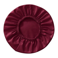 (Wine Red) Jakkaran päällinen, yhteensopiva pyöreiden baarijakkaroiden kanssa, halkaisija 30–38 cm, PU-nahkainen vedenpitävä istuinsuojus