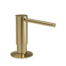 (Brushed gold 500ml) Brushed Nickel Soap Dispenser with 500ml PE Bottle and Built-in Pump for Kitchen Sink Counter