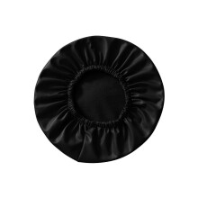 (Black) Jakkaran päällinen, yhteensopiva pyöreiden baarijakkaroiden kanssa, halkaisija 30–38 cm, PU-nahkainen vedenpitävä istuinsuojus