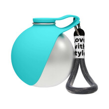 (2) Dog Water Bottle 285ml Portable Pet Water Dispenser with Foldable Bowl for Travel